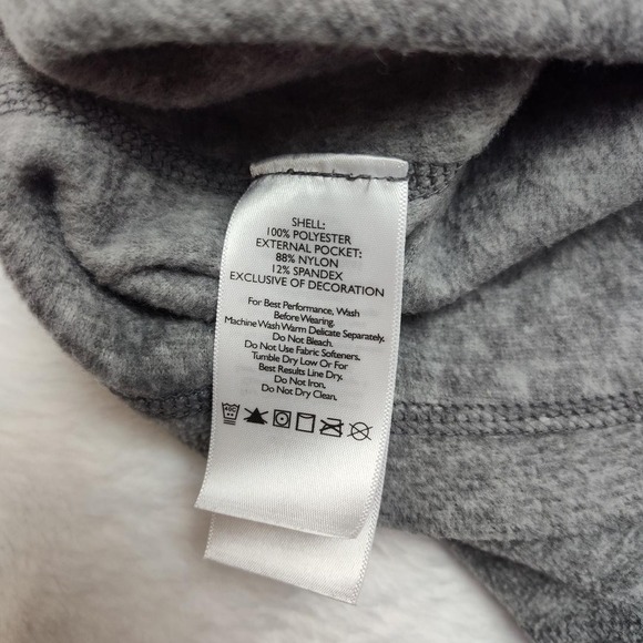 Eddie Bauer First Ascent Sweater Mens Medium Gray Fleece Quarter Zip Pullover - Picture 8 of 11